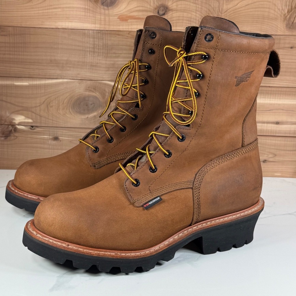 Red Wing Loggermax 4420 Mens‎ Brown Waterproof Leather Work Boots Men's 11.5
